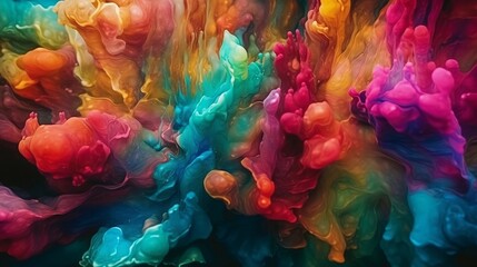 abstract colorful background, generative AI 