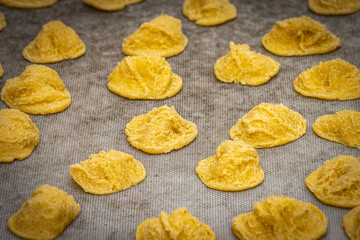 fresh pasta in bari, strada delle orecchiette, bari, old town, puglia, south italy homemade
