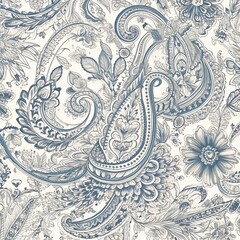 paisley background, generative Ai 