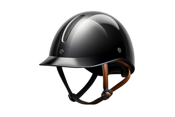 Naklejka premium Equestrian helmet. isolated object, transparent background