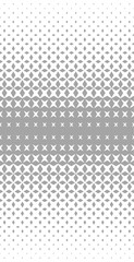 Halftone pattern with rhombuses and stars. Abstract geometric gradient background. Vector illustration,