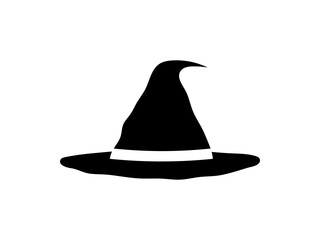 魔女の帽子アイコン：黒