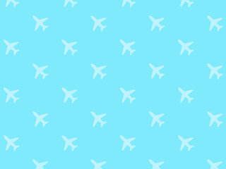 飛行機マークパターン背景：D