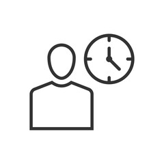 Work Time Icon - Work Timetable Icon