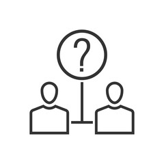 People Question Icon Sign Symbol