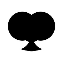 A simple black tree logo. The entire logo is made of circles only.
