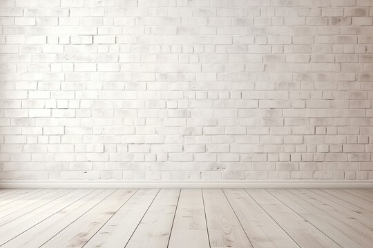 White brick background with no content. Mockup and template