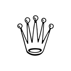 crown illustration vector with concept