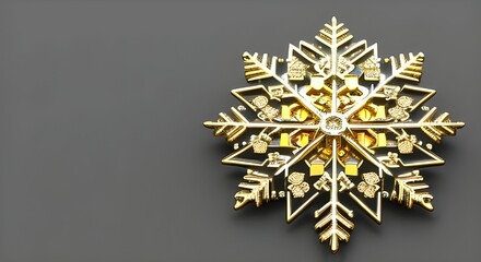 Illustration of a snowflakes