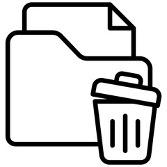 delete icon, are often used in design, websites, or applications, banner, flyer to convey specific concepts related to data management and security.