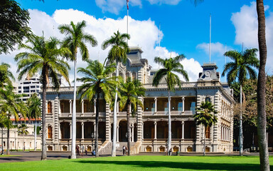 Fototapeta na wymiar Ilolani Palace - Honolulu, Hawaii