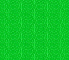 Fototapeta premium Vector seamless cubic hexagon pattern. Abstract geometric low poly background. Stylish grid texture.