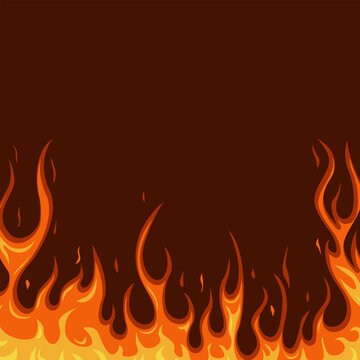 flat design style flames background