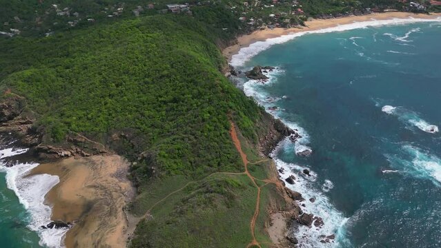 Above the oceans: awe-inspiring drone views of Punta Cometa, Rinconcito Beach and Mazunte, Oaxaca, Mexico
