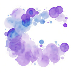  background with pastel round spots watercolor graphics