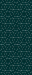 Vector seamless linear pattern with rhombuses. Abstract geometric low poly background. Stylish hexagon grid texture.