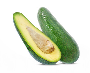Avocado fruit isolated on white background
