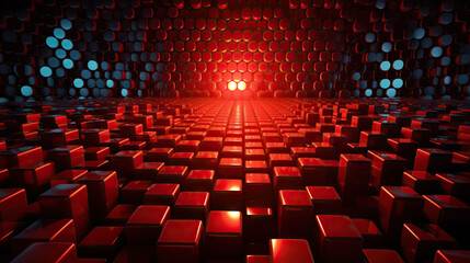 Obraz premium Abstract digital data background. Can be used in the description of network abilities, technological processes, digital storages, science, education, etc.