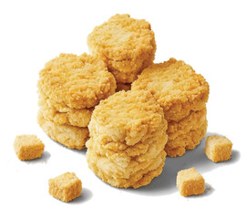 Nugget isolated in white background vector