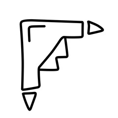 hand drawn corner border