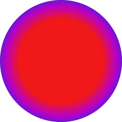 Circular Colorful Abstract Gradient Ramp Shape Illustration Isolated on a Transparent Background