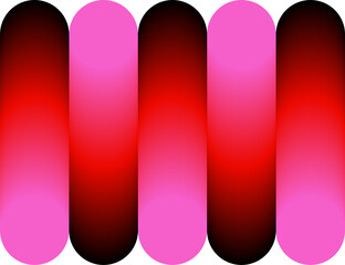 Colorful 3D Abstract Gradient Ramp Shape Illustration Isolated on a Transparent Background