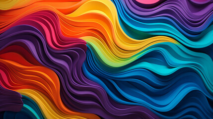 Fototapeta premium close-up of a vibrant wave pattern