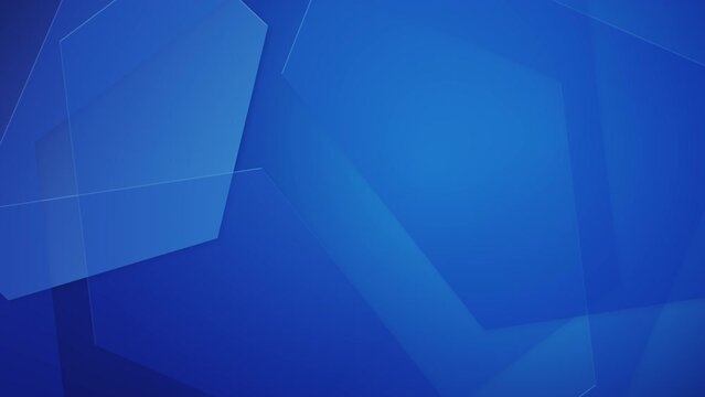abstract blue technology background with geometry hexagon shape motion design seamless loop