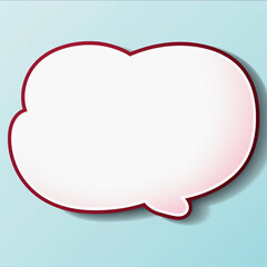 an illustration of blank text bubble for graphic design created by generative AI