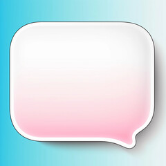 an illustration of blank text bubble for graphic design created by generative AI