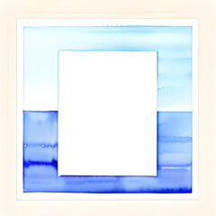 blue frame on white