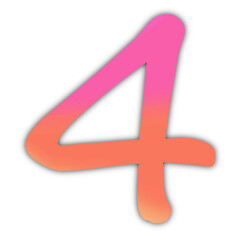 Obraz premium ABC color, English Alphabets, Number 123, 0-9, A-Z