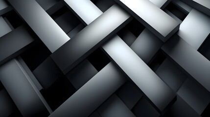 Geometric Harmony - Monochromatic Tech Graphic Background