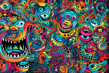 Trance Trippin': Vibrant Psychedelic Posters Collection - From the Matkot's Psy designs