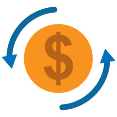 Business Icon Colored Shape