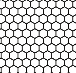 Hexagonal cells honey comb seamless pattern texture. Honeycomb on a white background. Fashion geometric design. Graphic style for wallpaper, wrapping, fabric, apparel, print production.