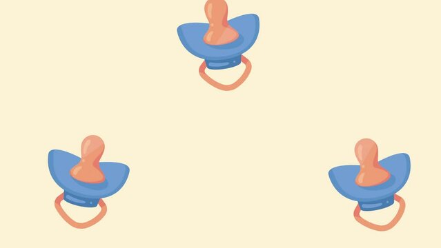 little baby suck accessory animation