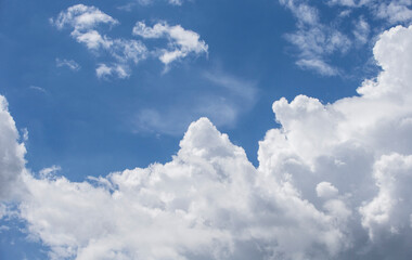 Dramatic sky with stormy clouds. Abstract nature background.