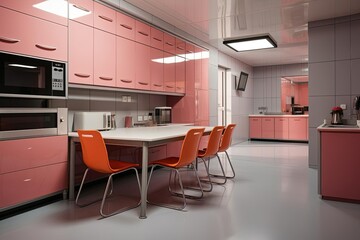 modern kitchen in office