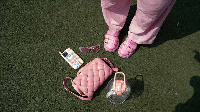 Pink Accessories And Shoes