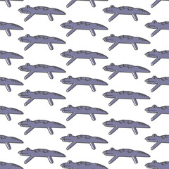 seamless pattern with crocodile	