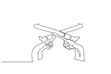 texas west sheriff gun pistol revolver line art