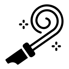 party whistle Solid icon