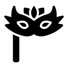 party mask Solid icon