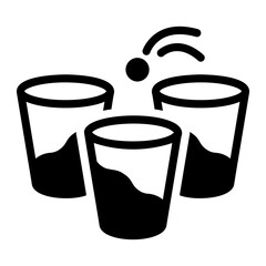 beer pong Solid icon