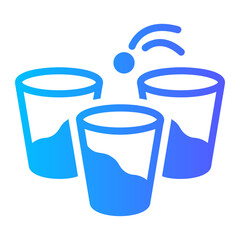 beer pong Gradient icon