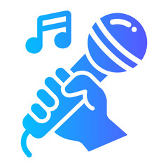 Fototapeta premium karaoke Gradient icon