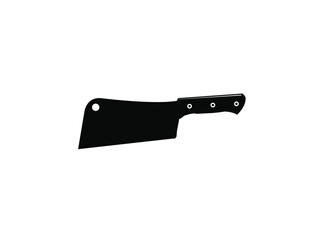 meat cleaver knife vector