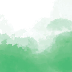 Abstract green watercolor background. Grunge texture. Vector illustration.