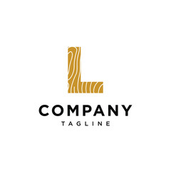 Letter L Wood carpentry logo icon vector template.eps